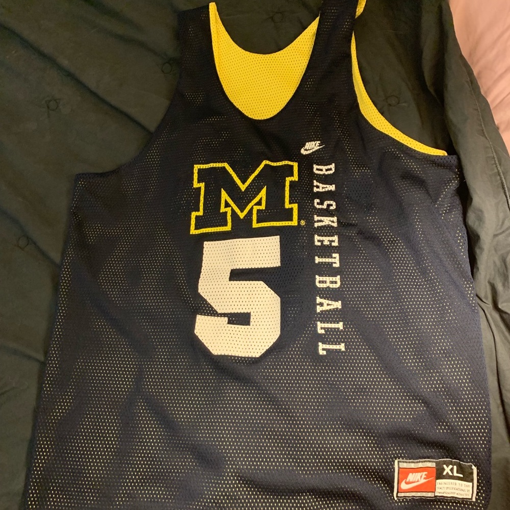 90s Fab Five Jalen Rose Michigan Basketball Jersey